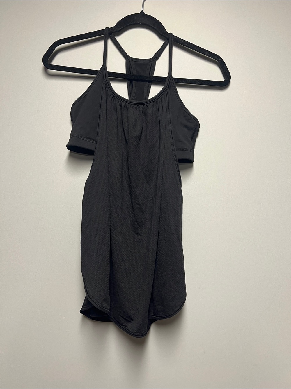 lululemon athletica Black Flowy Strappy Workout Tank